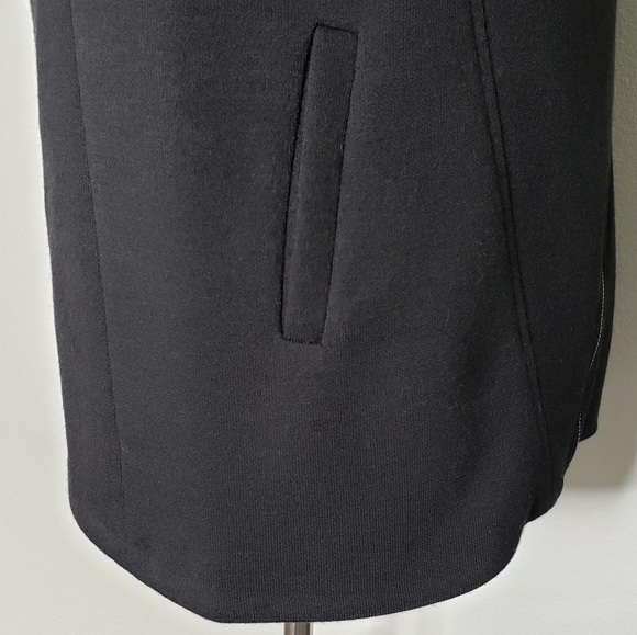 NEW DREW Anthropologie Fleece Moto Vest Sherpa Teddy Black Vest Womens Spring - Picture 6 of 9